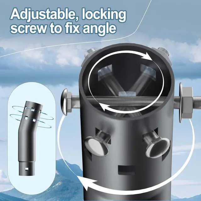 Alt view image 4 of 5 - 22 Inch Gen 3 Mount for Starlink, Adjustable Mounting Kit Compatible with V3 Starlink Standard Dish, Long Wall/Roof Mount for Starlink
