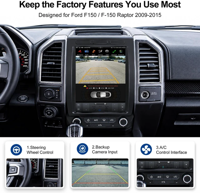 Alt view image 5 of 5 - CUSP 12.1" Radio Head Unit for Ford F150 2015-2021 F250/F350/F450 2017-2021