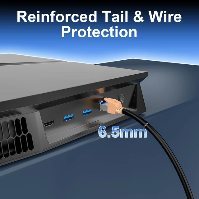 Alt view image 4 of 5 - MUKSIRON Cat 8 Ethernet Cable 35 ft, Shielded RJ45 Network LAN Cable