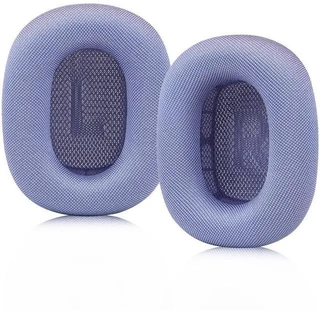 Main image of SINOWO Upgraded Ear Cushions for Apple AirPods Max Headphones, Silica Gel Mesh Fabric Replacement Ear Pads Cover with Memory Foam and Magnet,Closer to The Original(Purple)