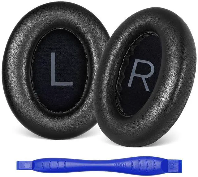 Main image of Replacement Ear Pads for Bose NC700 / 700 Noise Cancelling Headphones, Aurivor Lambskin Leather Earpad Covers/Cushion Kit with Plush Memory Foam, Thickened Comfort, Tear-Resistant Seams (Black)