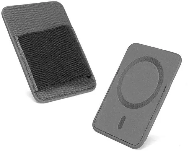 Main image of okcsc Gray Magnetic DAC Case, DAC Holder, Cell Phone Back Clip DAC accesorries, Single Pockets ^^ Secure 23 N52 Magnets, Dark Gray Single Pocket