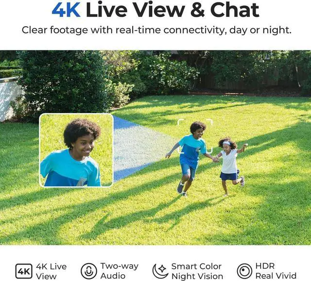 Alt view image 3 of 5 - IMILAB EC6 Pro 4K Wired Outdoor Security Camera, 5GHz WiFi Plug-in Outdoor Camera for Home Security w/Spotlight, 360 Rotation, Free Detect & Tracking, Waterproof, 24/7 Local Recording, No Monthly Fee