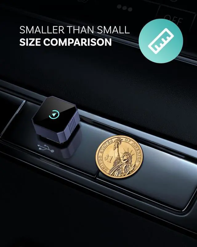 Alt view image 3 of 5 - MIXGOLD 2026 Wireless CarPlay Adapter for iPhone& Android, 2-in-1 Plug and Play Converts Wired to Wireless CarPlay Android Auto, Fast Auto-Connect, Zero Latency, Car Multichannel Amplifi