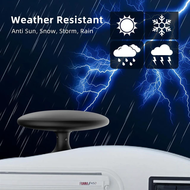 Alt view image 5 of 5 - Outdoor RV TV Antenna Roof Mounted,Easy Setup Digital RV Antenna for Camper