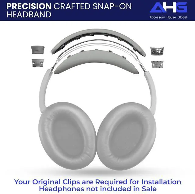 Alt view image 4 of 5 - AHG Accessory House Global Replacement QC Ear Pad and Headband Pad Kit Cushion. Compatible with Bose QuietComfort (2023) QC45 QC35 QC35 II QC SC QC SE Wireless Noise Cancelling Headphones (G