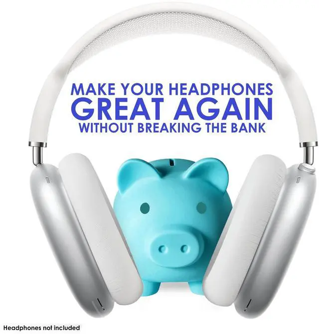Alt view image 5 of 5 - AHG Accessory House Global Upgraded Sheepskin Leather Replacement air pods max ear Cushions pads compatible with Apple AirPods Max Headphones (Silver). Easy DIY Fit ^^ High-Density Foam ^^ Strong Magn
