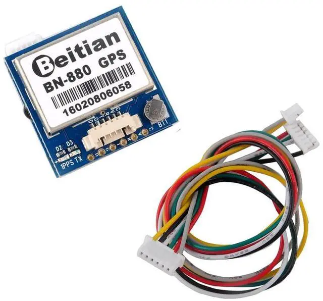 Main image of Geekstory BN-880 GPS Module U8 with Flash HMC5883L Compass + GPS Active Antenna Support GPS Glonass Beidou Car Navigation for Arduino Raspberry Pi Aircraft Pixhawk APM Flight Controller