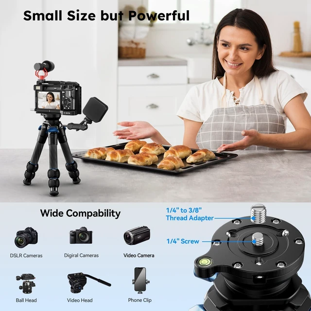 Alt view image 4 of 5 - SIRUI AM-223L Carbon Fiber Tabletop Tripod, 15 Bowl Adjustment