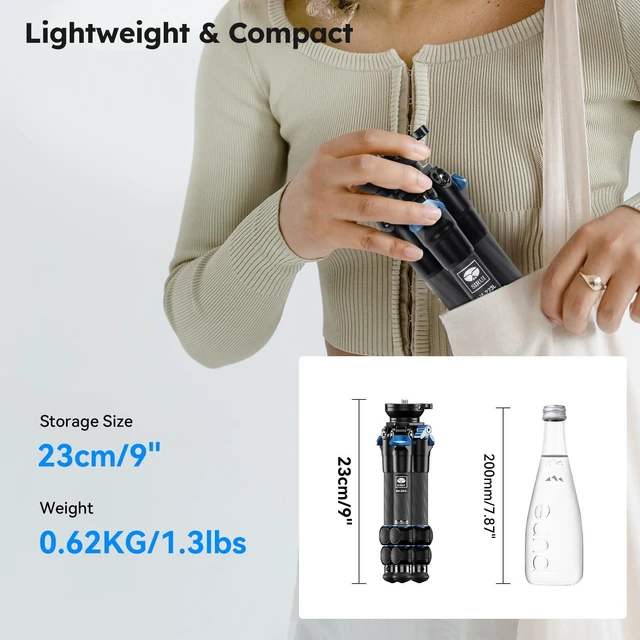 Alt view image 2 of 5 - SIRUI AM-223L Carbon Fiber Tabletop Tripod, 15 Bowl Adjustment