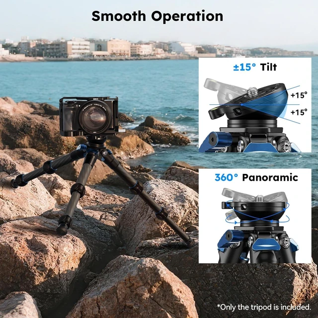 Alt view image 3 of 5 - SIRUI AM-223L Carbon Fiber Tabletop Tripod, 15 Bowl Adjustment