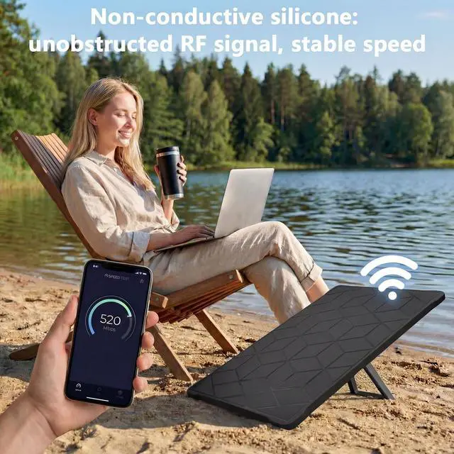 Alt view image 4 of 5 - Gen 3 Starlink Protective Cover Case, Compatible with Starlink Standard Gen 3 Dish, Outdoor Protection Cover for RV, Camping, Home Roof and Travel Setup, Black
