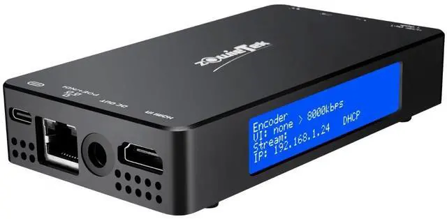 Main image of 4K HDMI Video Encoder/Decoder, ZowieBox, Native NDI HX3 (Certified) Converter/Player, UVC to HDMI, Pass-Through Video Capture, SRT/RTMP(S)/RTSP, Live Streaming to YouTube