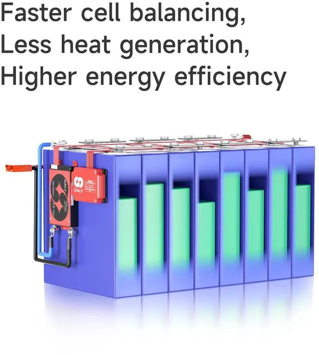 Alt view image 4 of 5 - DALY BMS 24V 8S 500A Balance - Smart WiFi Bluetooth BMS with 5A Active Cell Balancing Supports RS485 CAN for 12V LiFePO4 Battery Pack Clean Machine RV Energy Storage
