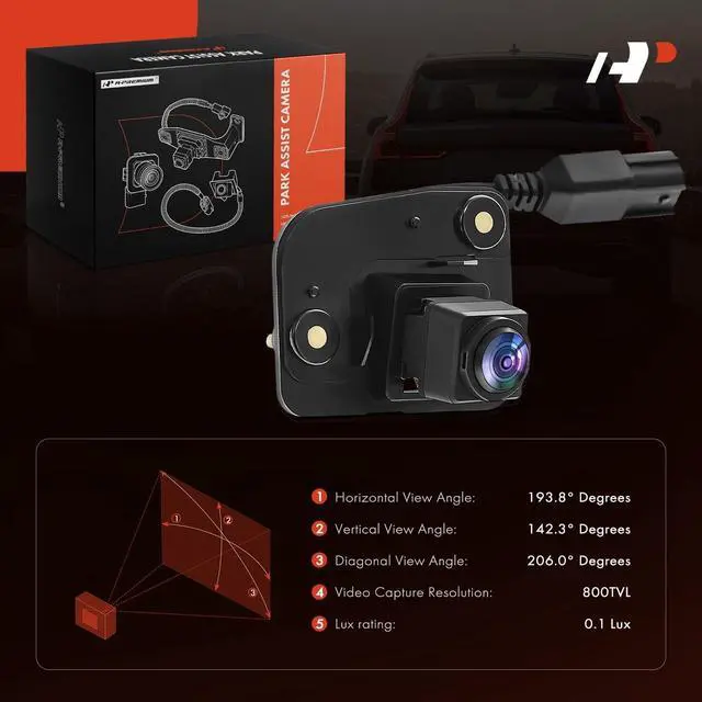 Alt view image 2 of 5 - A-Premium Park Assist Camera Rear View Backup Reverse Camera Compatible with Select Nissan Models - 2014 2015 2016 2017 2018 Versa - Replace# 284423VA3A