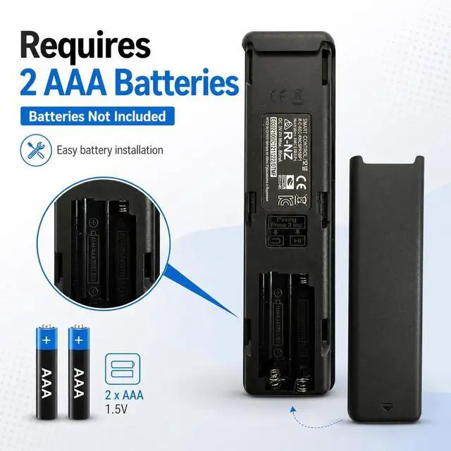 Alt view image 5 of 5 - Replacement Voice Remote Control for Samsung Class S90F Series HDR+ Smart TV QN55S90FAFXZA QN48S90FAFXZA QN42S90FAFXZA QN77S90FAFXZA QN65S90FAFXZA QN83S90FAFXZA