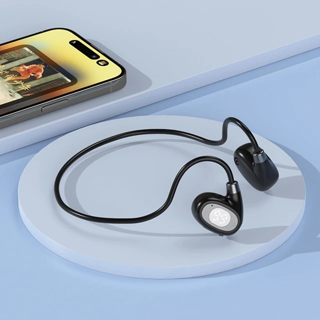 Main image of SvyiLink Over Ear Headphone (Air Conduction HY30 Black),Wireless Bluetooth Sports Earbuds with Stereo Surround Sound, AI Noise Cancellation, Long-Lasting Battery Life, and Comfortable Wear.