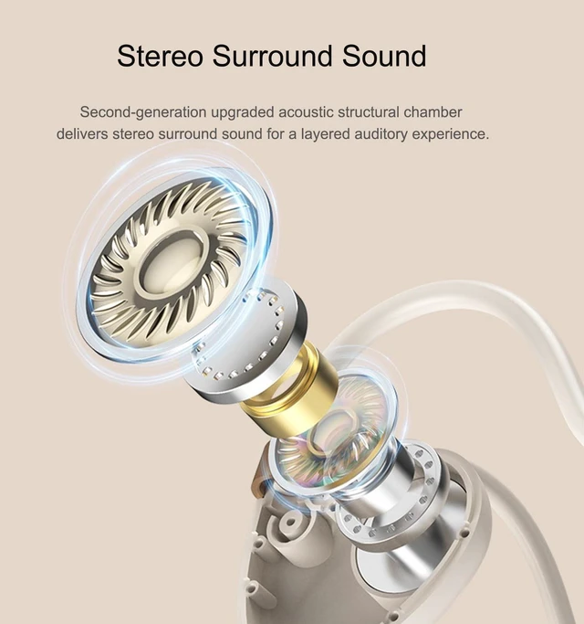 Alt view image 4 of 5 - SvyiLink Over Ear Headphone (Air Conduction HY30 Black),Wireless Bluetooth Sports Earbuds with Stereo Surround Sound, AI Noise Cancellation, Long-Lasting Battery Life, and Comfortable Wear.