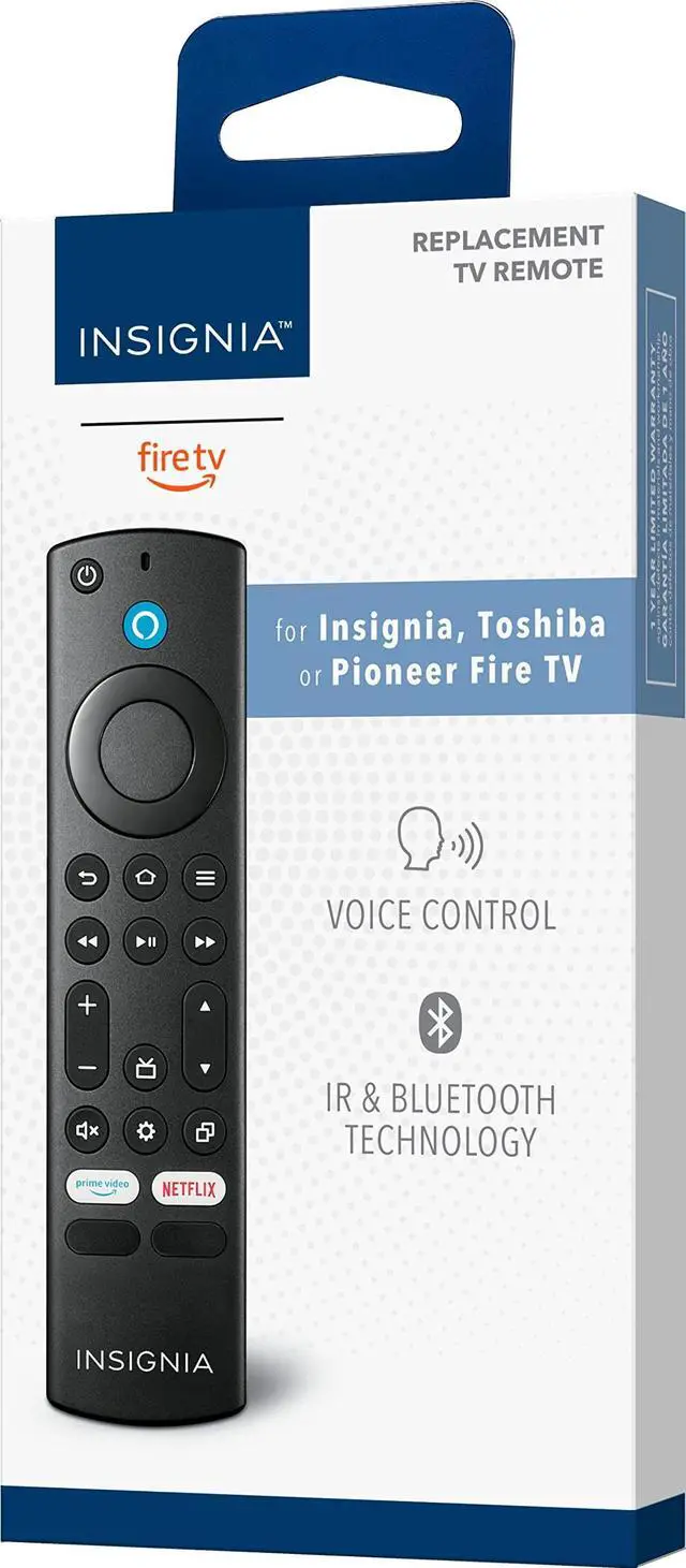 Alt view image 5 of 5 - Insignia - Fire TV Replacement Remote for Insignia and Toshiba - Black