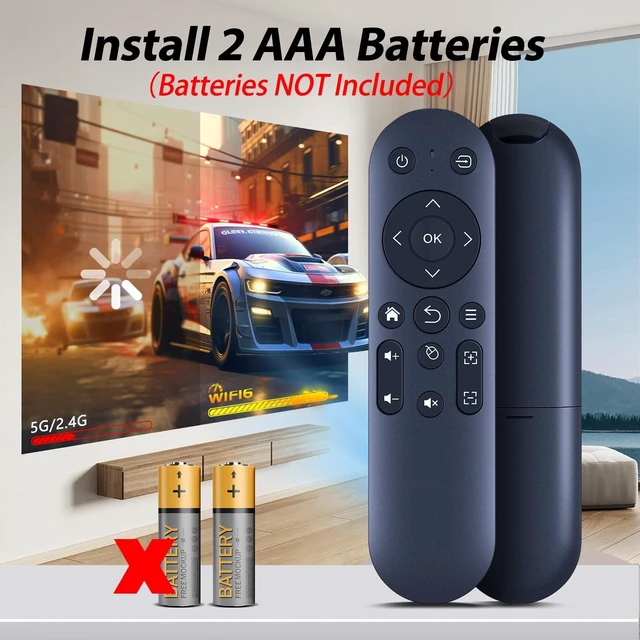 Alt view image 5 of 5 - WDZP New Replacement Remote Control fit for Polocsh Aubor Mentech Mini Projector X3