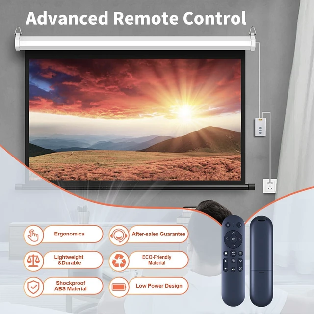 Alt view image 3 of 5 - WDZP New Replacement Remote Control fit for Polocsh Aubor Mentech Mini Projector X3