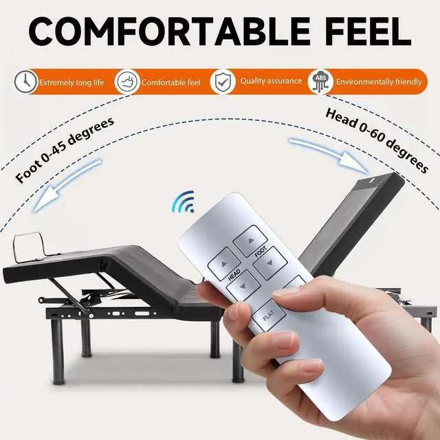 Alt view image 2 of 5 - MOVHEIYL RF358C Replacement Remote Control Compatible with Ease 1.0, for Tempur-Pedic Ease 2.0 Adjustable Beds