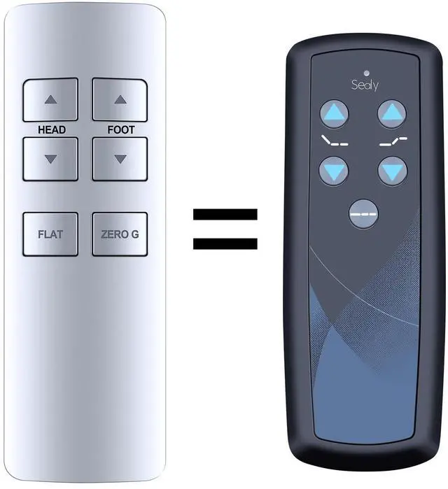 Main image of MOVHEIYL RF358C Replacement Remote Control Compatible with Ease 1.0, for Tempur-Pedic Ease 2.0 Adjustable Beds