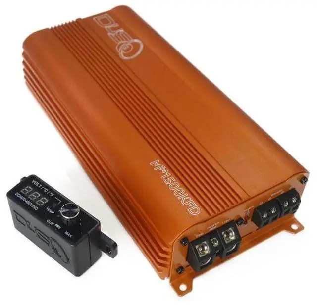 Main image of Down4Sound MM1500KFD Mini Maxx Orange 1500W RMS Mini Full Bridge Monoblock Car Audio Amplifier
