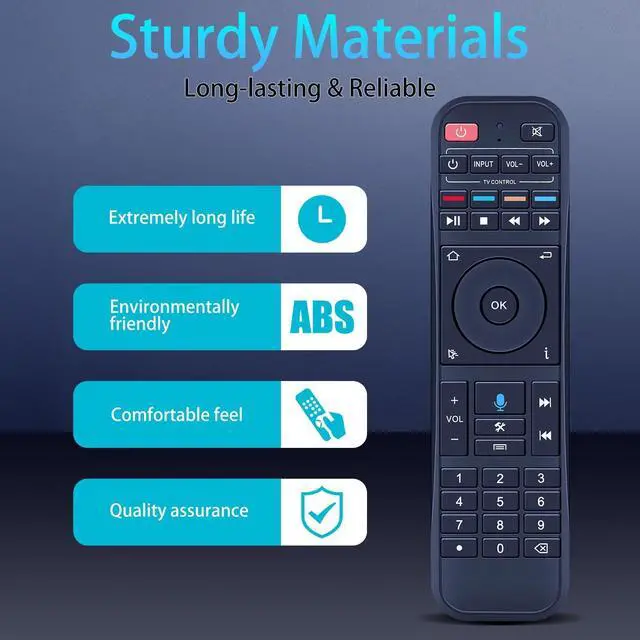 Alt view image 4 of 5 - MOVHEIYL RC-200 Replacement Voice Remote Control for Super Box S6 Max, S6 Ultra, S5 Max, S5 Pro, S4 Pro, S3 Pro, S2 Pro, S1 Pro, Elite Pro+, and Elite Ultra