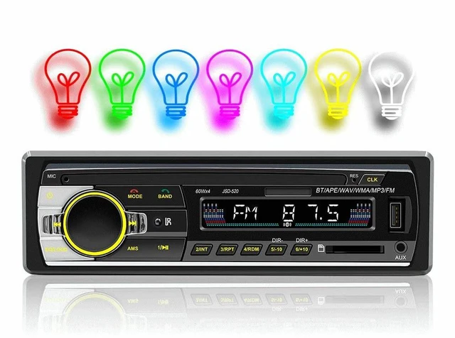 Main image of Car Stereo Receiver, Vbestlife Dual Bluetooth LED Display MP3 Player with Voice Control Hands Free Calling USB2.0 FM Radio for Cars and Trucks