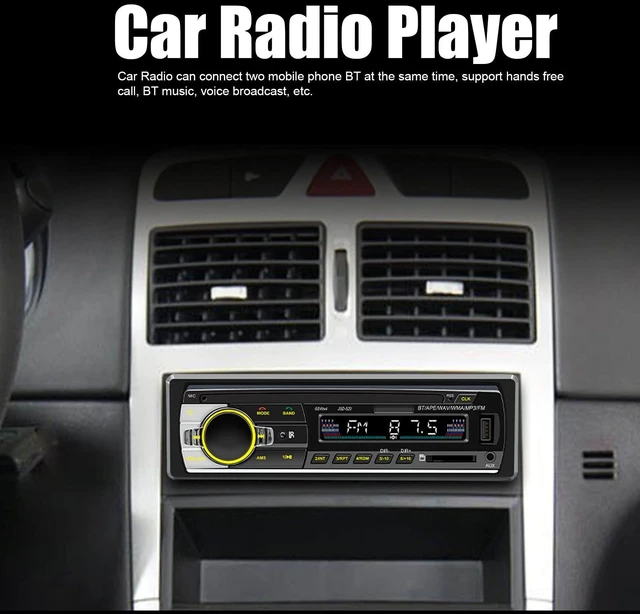 Alt view image 2 of 5 - Car Stereo Receiver, Vbestlife Dual Bluetooth LED Display MP3 Player with Voice Control Hands Free Calling USB2.0 FM Radio for Cars and Trucks