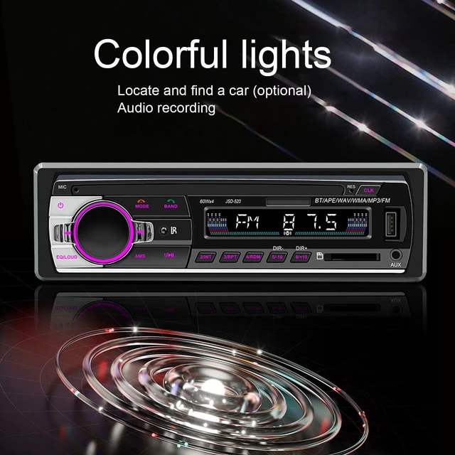 Alt view image 3 of 5 - Car Stereo Receiver, Vbestlife Dual Bluetooth LED Display MP3 Player with Voice Control Hands Free Calling USB2.0 FM Radio for Cars and Trucks