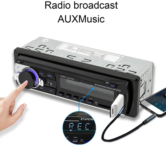 Alt view image 5 of 5 - Car Stereo Receiver, Vbestlife Dual Bluetooth LED Display MP3 Player with Voice Control Hands Free Calling USB2.0 FM Radio for Cars and Trucks