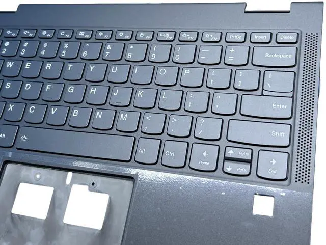 Alt view image 4 of 5 - New Keyboard for Lenovo Yoga C630-13 Q50 Laptop 5CB0S1594 PD2SXB-US SN20R39311 WKJ46 with Backlight, Fingerprint Hole, C Case, US Layout Gray