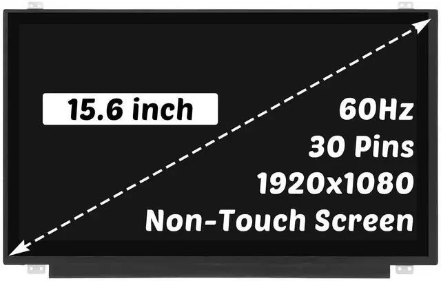 Main image of HOULISE B156HTN03.8 Replacement for Dell Inspiron 15 5576 5577 7558 7537 Series 28H80 028H80 1920x1080 15.6 inch 30 Pins 60Hz LED LCD Screen Display Digitizer Panel (for Non-Touch Screen Only)