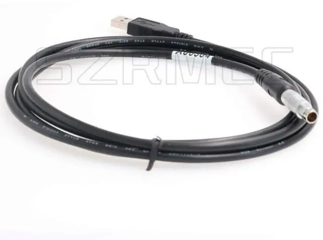 Alt view image 4 of 4 - SZRMCC Fischer 5 pin Male to USB A00304 Data and Power Cable for Top-con Hiper V II Pro GB GR GPS