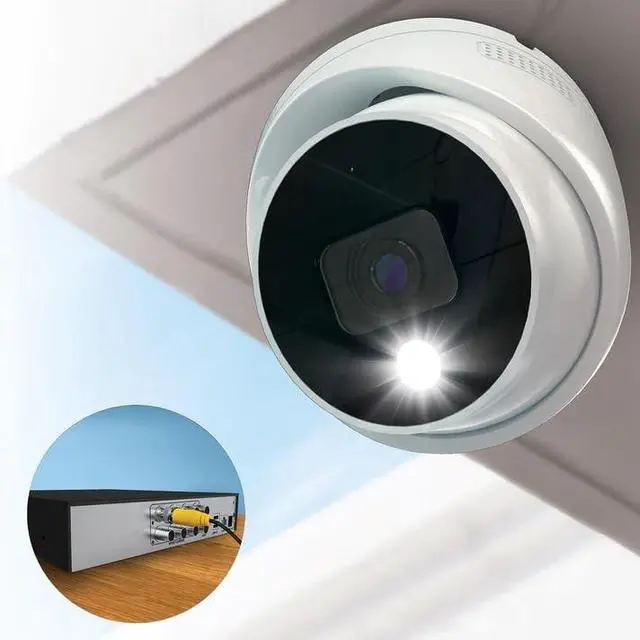 Main image of Night Owl FTD4 Add On Wired 2K HD Indoor/Outdoor Deterrence Dome Cameras with 2-Way Audio (1-Pack) (Requires Compatible DVR - Sold Separately)