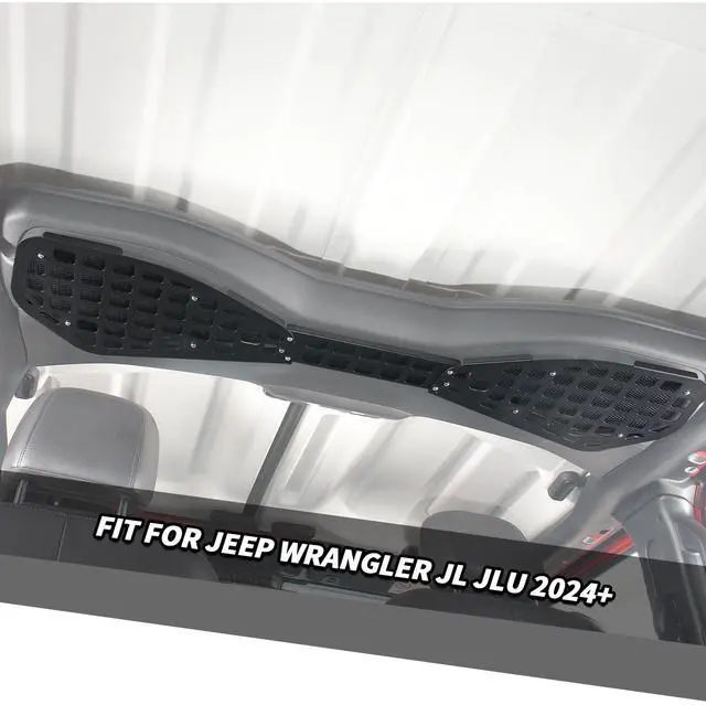 Alt view image 2 of 5 - Roof Speaker Molle Panel Storage Rack Compatible with Jeep Wrangler JL JLU 2024-2025