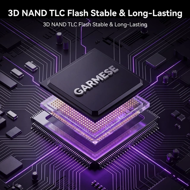 Alt view image 5 of 5 - GARMESE 512GB PCIe Gen3x4 NVMe M.2 2280 SSD, Up to 1800MB/s Read