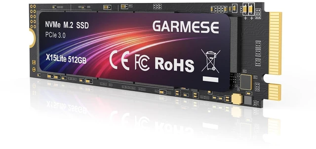 Main image of GARMESE 512GB PCIe Gen3x4 NVMe M.2 2280 SSD, Up to 1800MB/s Read