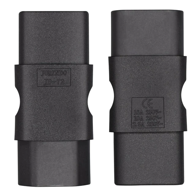 Alt view image 4 of 5 - TEWOXIN 10PCS IEC C14 Male to C19 Female Power Adapter for PDU