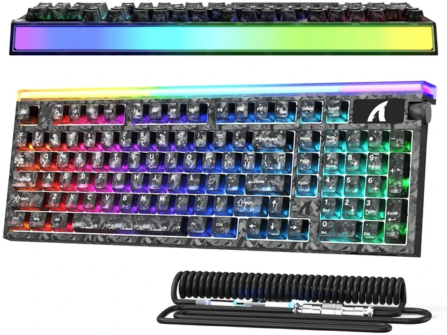 Main image of ATTACK SHARK R98 HE Wired RT 8K Mechanical RGB Gaming Keyboard-Black Ink