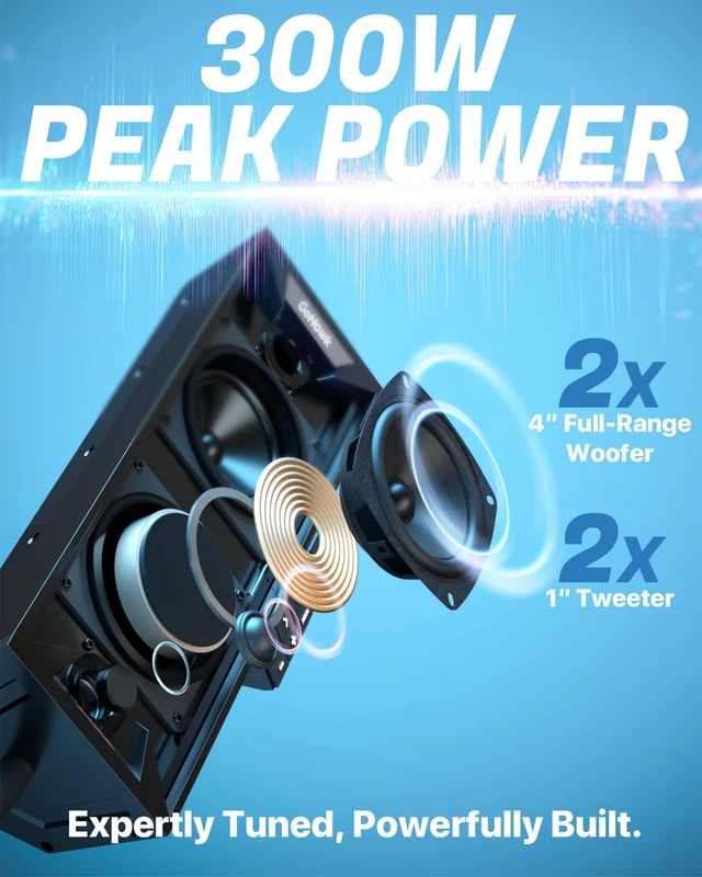 Alt view image 2 of 5 - GoHawk 15 Inch UTV Sound Bar with Bluetooth, IP66 Waterproof ATV Soundbar