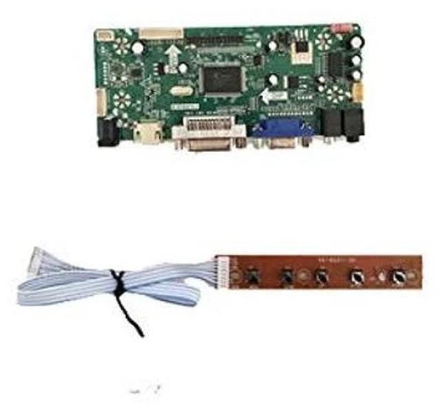 Main image of Taidacent Universal LVDS Controller Board 10-65 Inch LCD Screen HDMI DVI VGA to LVDS Driver Board DIY Notebook Display Kit (Driver Board + Button)