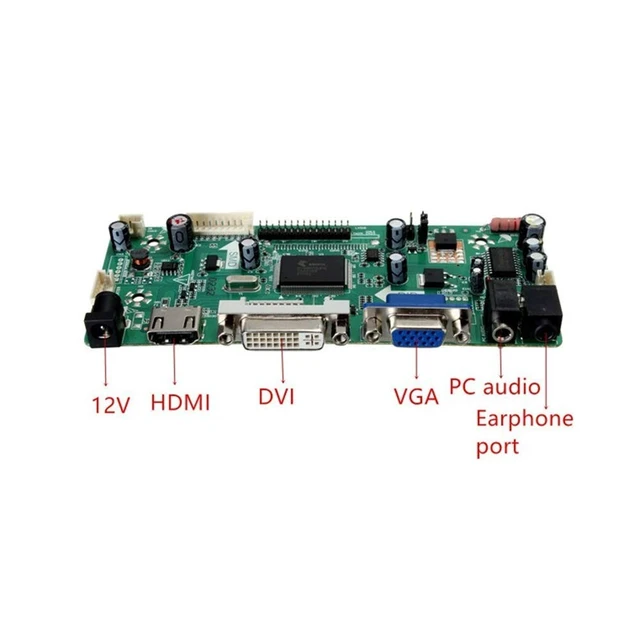 Alt view image 2 of 3 - Taidacent Universal LVDS Controller Board 10-65 Inch LCD Screen HDMI DVI VGA to LVDS Driver Board DIY Notebook Display Kit (Driver Board + Button)