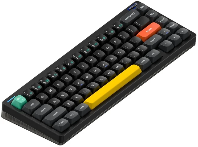 Main image of nuphy Halo65 V2 Wireless Mechanical Keyboard with PBT Keycaps,65% Hot Swappable Custom Gaming Keyboard Compatible with QMK/VIA,RGB Backlit,Gasket Structure,BT5.0/USB-C/2.4GHz,Black-Raspberry Sw