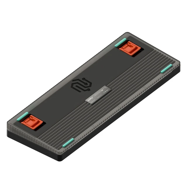 Alt view image 2 of 5 - nuphy Halo65 V2 Wireless Mechanical Keyboard with PBT Keycaps,65% Hot Swappable Custom Gaming Keyboard Compatible with QMK/VIA,RGB Backlit,Gasket Structure,BT5.0/USB-C/2.4GHz,Black-Raspberry Sw