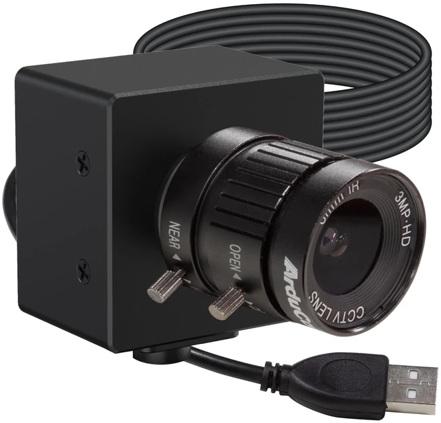 Main image of Arducam 1.58MP IMX296 Monochrome Global Shutter USB 3.0 Camera Module, 44FPS High-Speed UVC Industrial Camera with 6mm CS Lens for Machine Vision, Industrial Automation, AI, Linux & Windows