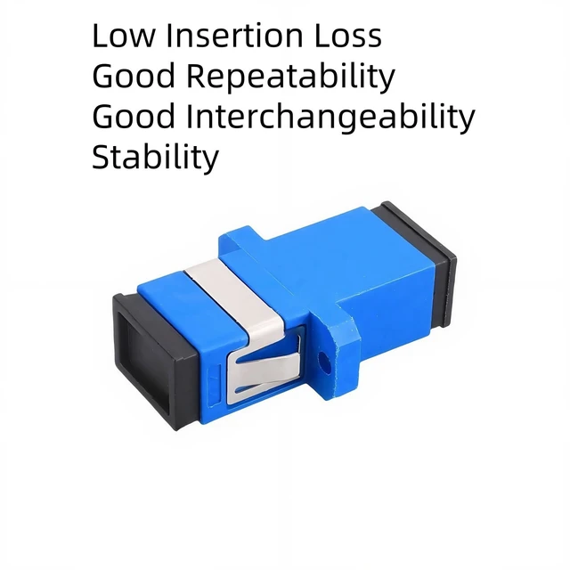 Alt view image 2 of 5 - TXWTXPJ-50 Pack SC Single Mode Fiber Optic Adapter,SC/UPC Fiber Optic Coupler,SC Female to SC Female UPC Simplex Singlemode Fiber Optic Coupler Network Internet Connector Adapter
