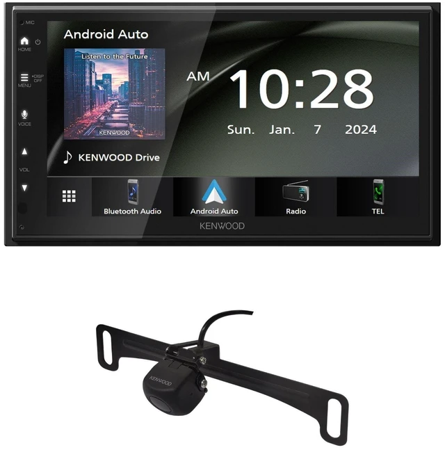 Main image of KENWOOD DMX4710S Digital Car Stereo (50W x 6-Ch), Apple CarPlay & Android Auto Compatible, Bluetooth-Enabled Head Unit with 6.8" LCD Display ^^ Plus KENWOOD CMOS-230LP Universal Backup Camera